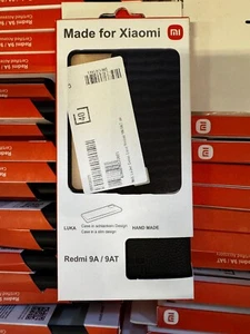 746x Xiaomi 9A/ 9AT Leder Cover schwarz, Hülle Handyhülle, - Zdjęcie 1 z 3