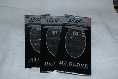 HJ Glove Ladie's Black Allsoft Plus Premium Cabretta Leather LH Hand Large