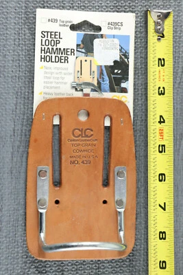 Vintage CLC Steel Loop Hammer Holder LeatherCraft Top Grain Cowhide No. 439 USA  - Image 1 of 3