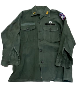 Vintage Airborne Military Fatigue Shirt - Picture 1 of 5
