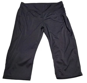 Capri Leggings Damen groß schwarz - Bild 1 von 6