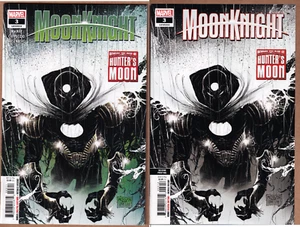 MOON KNIGHT #3 HUNTER'S MOON 1st & 2nd Print Variant 2Pack MARVEL 2021 NM - Picture 1 of 3