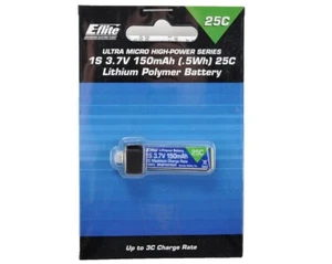 E-Flite Blade Nano CP X 150mAh 1S 3.7V 25C LiPo Battery Pack EFLB1501S25 - Picture 1 of 2