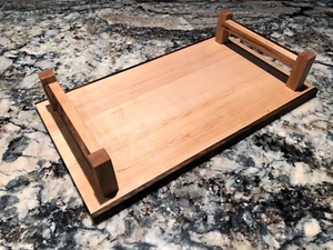 Handmade Wood Long Grain Serving Tray/Riser - Picture 1 of 4