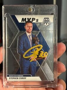 2019-20 Panini MOSAIC Stephen Curry STARS ON-CARD Signing Card Autographed #299
