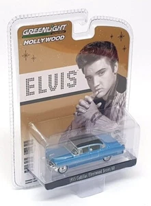Greenlight 1/64 Scale 44760-A Elvis 1955 Cadillac Fleetwood S60 - Met Blue/Black - Picture 1 of 5