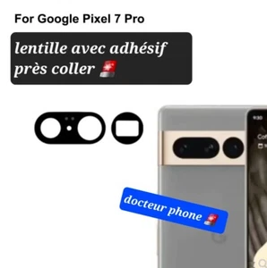 Pour GOOGLE PIXEL 7 PRO Verre lentille appareil photo vitre arrière avec adhésif - Photo 1 sur 1