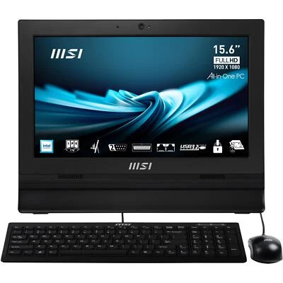 MSI Pro PC AIO 15.6" FHD Intel N 4 GB SSD 128 GB W11 Pro Nero AP162T ADL-005IT - Immagine 1 di 4