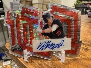 2024 Leaf Metal Baseball #/3 Luke Keaschall Top 100 Prospect Die Cut RC Auto - Picture 1 of 2