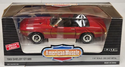 ERTL 1/18 - 1969 SHELBY GT-500, nuevo (rojo caramelo - 7350) Foto 1 de 4