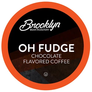 Brooklyn Bean Roastery aromatisierte mittlere Röstung Kaffeepads, 2,0 Keurig, Oh Fudge, 40 Ct - Bild 1 von 10