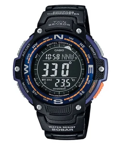 Orologio CASIO SGW-100-2BER Chrono Bussola Termometro Silicone Nero Sub 200mt - Foto 1 di 2