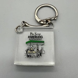 Vintage Pea Soup Andersen's Restaurant Keychain Central California advertising - Picture 1 of 4
