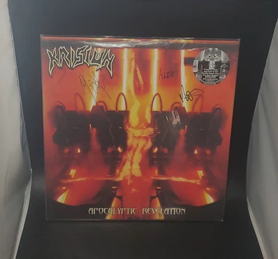 KRISIUN Apocalyptic Revelation picture disc vinyl Signed by all 3 band members - Image 1 of 4