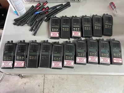 Lot Of 16 Motorola HT1250 Low Band Portable Radio 35-50MHZ VHF - Image 1 of 3