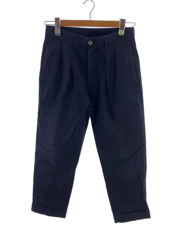 BERNARD ZINS Bottoms, Size 38, Cotton, NVY, Solid Color - Image 1 of 4