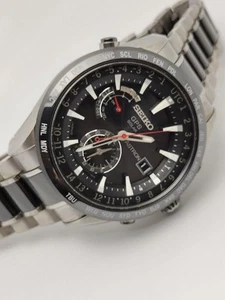 Reloj solar para hombre SEIKO Astron SBXA015 7X52-0AF0 esfera negra usado funcionando #94 - Imagen 1 de 10
