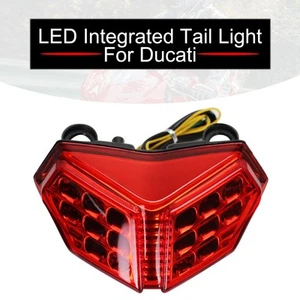 LED Integrated Tail Light For Ducati 848/EVO 1098/S 1198/S Indicator Red Lens - Picture 1 of 11
