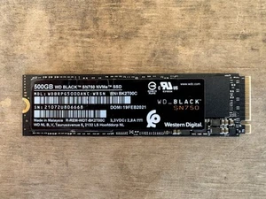 WD 500gb Black Sn750 NVMe M.2 Internal Solid State Drive SSD - Photo 1/2