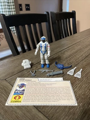 1985 GI Joe Cobra Snow Serpent v1 COMPLETE With Mail Away Red Back File Card - image 1 of 4
