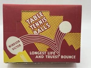 Vintage Windsor Victor Table Tennis Balls Box of 12 Unused Nebraska Hotel Find - Picture 1 of 10
