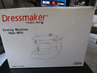 Dressmaker By Euro-ProX 997H White Sewing Machine - Brand New!!! - Image 1 of 2