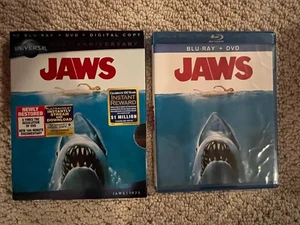 Jaws 100th Anniversary Blu-ray/DVD Universal 2-Disc Set - with Slipcover NM - Picture 1 of 5