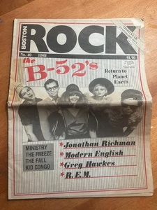 Boston Rock Magazine #40 June 1983 B-52's R.E.M. Jonathan Richman Ministry etc. - Picture 1 of 7