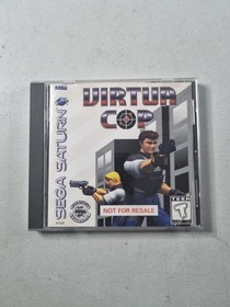 Virtua Cop (Sega Saturn, 1995) Complete CIB Manual Tested NOT FOR RESALE
