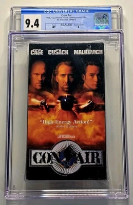 Con Air - VHS New Sealed with Watermarks Nicolas Cage 1997 Graded CGC 9.4 A - Image 1 of 3