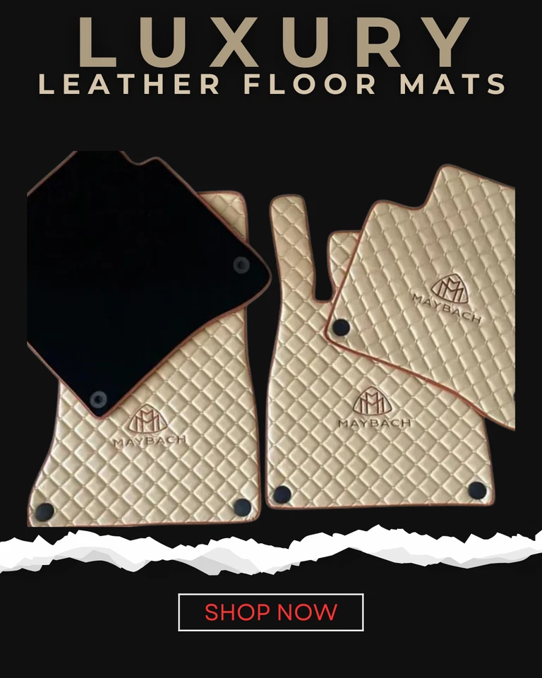 Alfombrillas de cuero para Maybach S550 S560 S580 GLS600 aptas para todos los modelos Foto 1 de 4