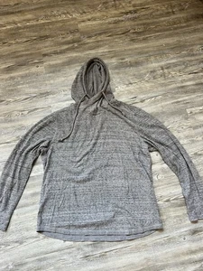 Express XL Gray Hoodie Mens Crossover Neck - Picture 1 of 3