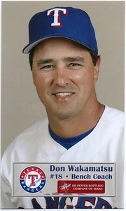 2003 Texas Rangers Dr. Pepper #35 Don Wakamatsu SGA - Foto 1 di 1