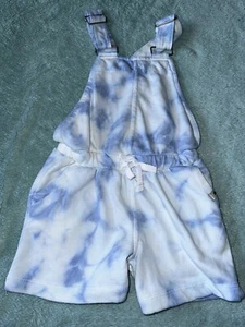 Lucky Brand Unisex Kids Tye Dye Overalls Shorts Size 5 - Picture 1 of 3