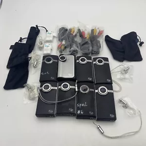 Lot Of 8 Flip Digital Cameras And Accessories Untested - Picture 1 of 6