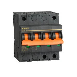 DC Circuit Breaker 1200V DC Solar Panel MCB 4 Pole 63Amps Din Rail Configurable - Bild 1 von 3