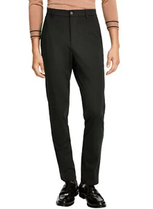 Calvin Klein Mens Slim-Fit Stretch Knit Dress Pants 33W x 30L Olive - NWT $135 - Picture 1 of 3