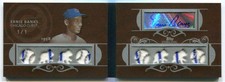 2008 Topps Sterling Moments Autograph Silver Ernie Banks Jersey Booklet Auto 1/1