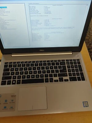 DELL INSPIRON 15 5570 Core i7-8550U@1.80GHz, 4GB RAM, SEM SSD, PARA PEÇAS/Reparo - Imagem 1 de 4