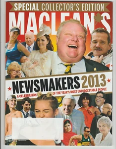 Maclean's Magazine Newsmakers 2013 - Rob Ford, Justin Bieber, Chris Hadfield - Imagen 1 de 2