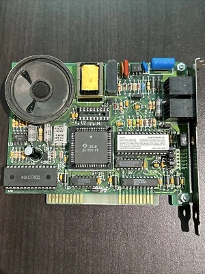 Tarjeta de fax módem PC zoom vintage ISA HC2400S 1989 HCFAX PCB Rev 3.4A HTE Foto 1 de 3