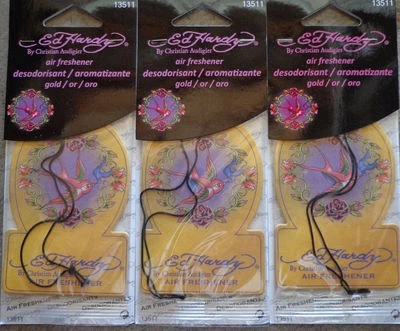 Ambientadores/casa/oficina colgantes Ed Hardy para coche de 3 o 1 paquete*TÚ ELIGES  Foto 1 de 4