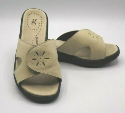 Sandalias Hush Puppies Natural Nubuck Puntera Abierta 7EW Sin Cordones Foto 1 de 4