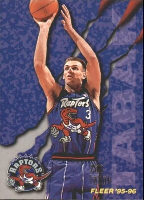 1995-96 Fleer # 269 Zan Tabak Toronto Raptors Basketball Card MINT condition - Image 1 of 2