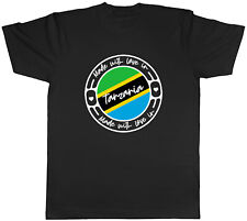 Made With Love In Tanzania Country Mens Unisex T-Shirt Tee Gift