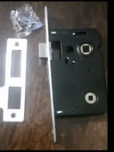 Bathroom Mortice Latch Lock 2.5 Inch 63mm 2.5” Nickel Silver Cheapest On Ebay - Picture 1 of 3