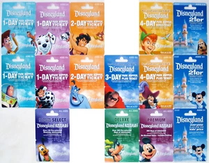 15 Different DISNEYLAND Passport Disney Gift Cards 2007: Mickey, Pluto, Buzz etc - Picture 1 of 1