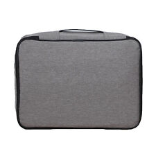 Document Bag Reusable Wear-resistant Daily Life Filing Storage Box Oxford C Grey