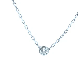Authentic Cartier d’Amour 18ct White Gold XS Diamond Necklace 0.09ct RRP $2,330* - Picture 1 of 8