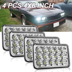 4PCS 4x6'' LED Headlights Hi/Lo Beam for Chevrolet Camaro Iroc-Z Z28 82-92 T7500 - Picture 1 of 10